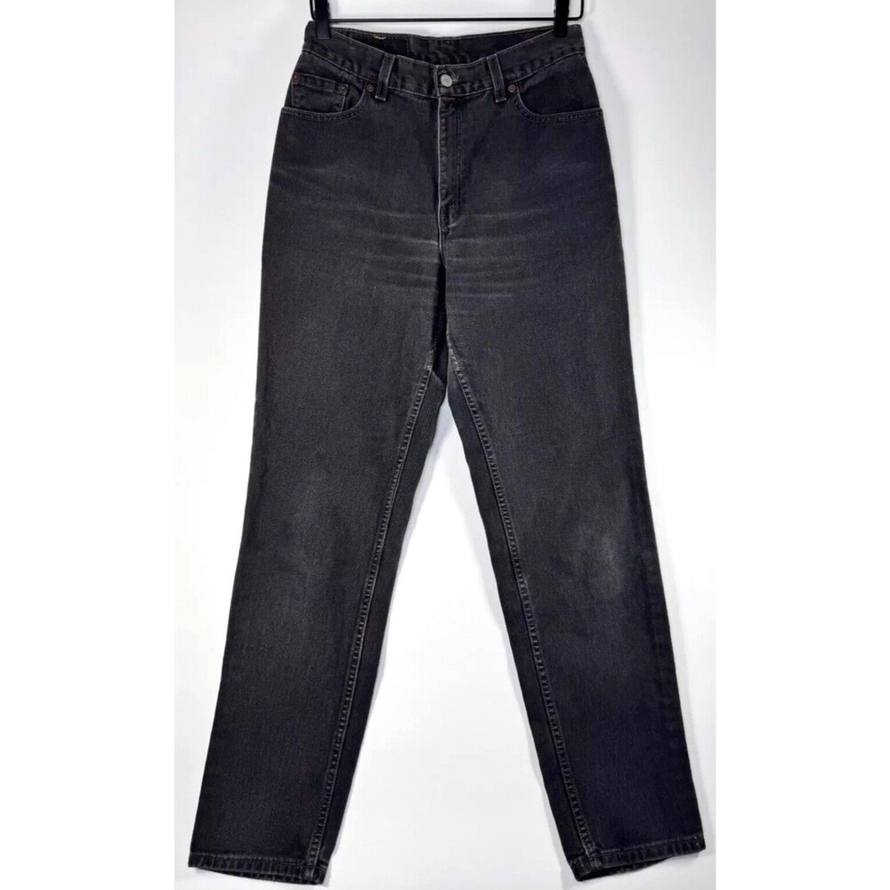 Levi's 550 USA‎ Made Vintage Black Wash High Rise Jeans Womens 10 90s Distressed